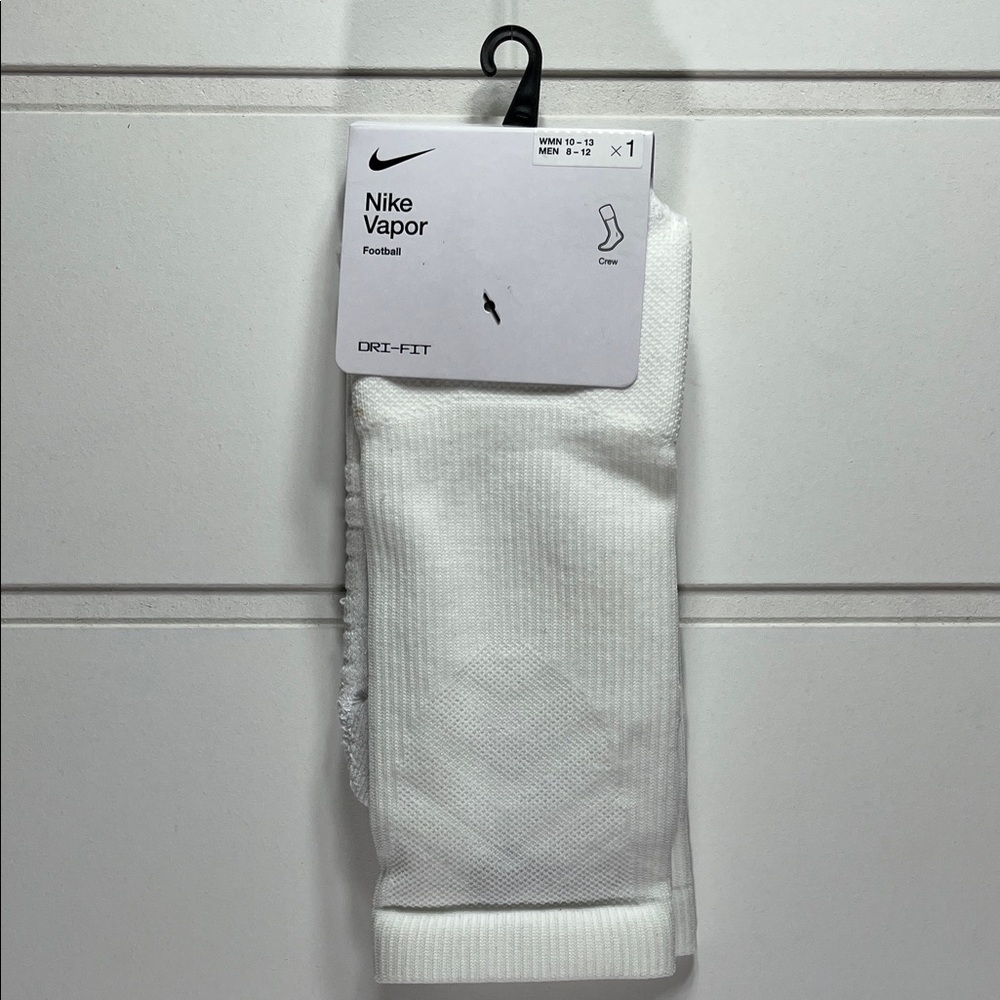 Nike Vapor Dri-FIT Men's White Crew Socks